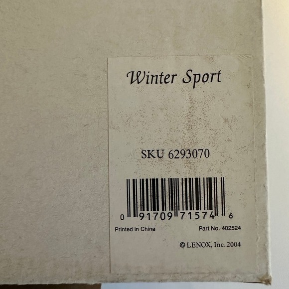 Lenox Collection "Winter Sport" Pencil Snowman 2004 - Picture 7 of 9
